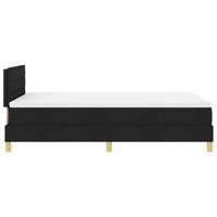 Boxspringbed met matras met matras Zwart 120 x 190 cm Stof - thumbnail