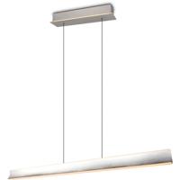 LED Hanglamp - Cinque Cimolto - 1 Lichtpunt van 50 Watt - Dimbaar - Aanpasbare Lichtkleur - Hoogteverstelling Zonder Contragewicht - Mat Nikkel - Metaal - thumbnail