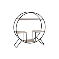 Planken DKD Home Decor Zwart Lichtgrijs Metaal Spar 90 x 30 x 100 cm (1) - thumbnail