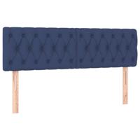 Hoofdborden 2 st 80x7x78/88 cm stof blauw - thumbnail