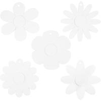 Creativ Company Bloemen, d 20 cm, 400 gr, wit, 5x3 stuk/ 1 doos - thumbnail