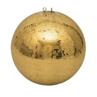 Eurolite Spiegelbol 40cm spiegeltjes 10x10mm goud - thumbnail