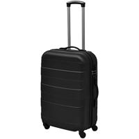 VidaXL 3-delige kofferset hard 45,5/55/66 cm zwart - thumbnail