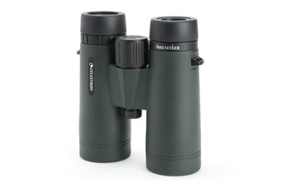 Celestron 71404 TrailSeeker 8x42 mm Dakkantverrekijker met diëlektrisch gecoate lens, BaK-4 Prismaglas, lichte magnesiumlegering behuizing en zachte draaghoes, Zwart