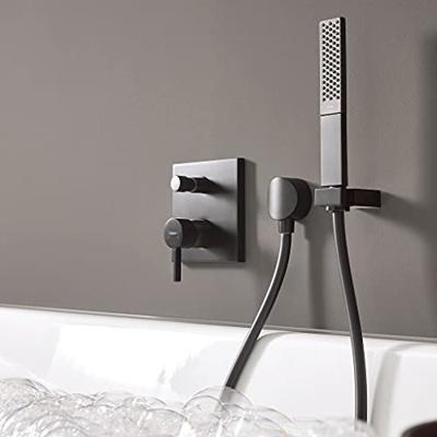 Badmengkraan Inbouw Finoris HansGrohe Eengreeps Met Zekerheidscombinatie Mat Zwart
