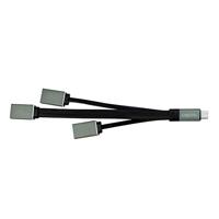 LogiLink UA0315 UA0315 USB-hub 3 poorten USB-A USB 3.1 Gen1 5 GBit/s Met USB-C stekker Zwart, Grijs - thumbnail