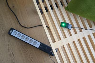 Brennenstuhl Premium-Line Comfort Switch Plus | stekkerdoos | 6-voudig | zwart/lichtgrijs | 3m | H05VV-F 3G1,5 - 1951560102