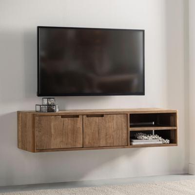 DTP Home Zwevend TV-meubel 'Bliss' Teakhout, 130cm