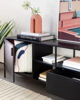 Kave Home TV-meubel 'Shantay' Zwart metaal, 150cm - thumbnail