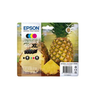 Epson 604XL inktcartridge 4 stuk(s) Origineel Hoog (XL) rendement Zwart, Cyaan, Magenta, Geel Epson 604XL inktcartridge 4 stuk(s) Origineel Hoog (XL) rendement Zwart, Cyaan, Magenta, Geel