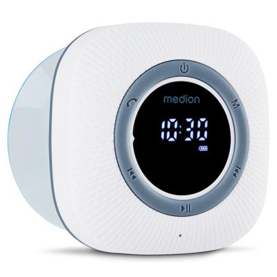 Doucheradio - MEDION - FM - Bluetooth - IPX6 - Zuignapbevestiging - Wit