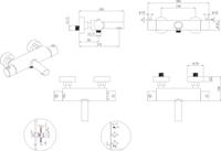Wiesbaden Style thermostatische badmengkraan cooltouch chroom - thumbnail