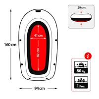 Intex explorer pro 100 éénpersoons opblaasboot - thumbnail