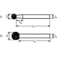 PFERD TOOLS 36205009 Schuurpen Diameter 5 mm 5 stuk(s) - thumbnail