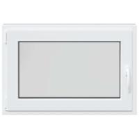 Kelderraam "RISOR" 90x60 cm draaikiep-1/2 DIN links antraciet - thumbnail