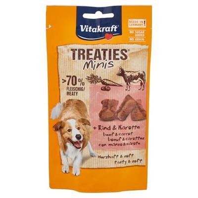 VITAKRAFT Treaties Minis Beef and carrot - traktatie voor hond - 48 g