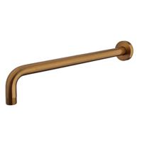 Douchearm Rond Gebogen BWS Karsten Met Muurbevestiging 35 cm Geborsteld Brons Koper Boss & Wessing - thumbnail