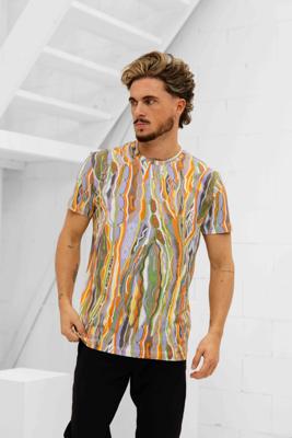 Carlo Colucci C3409 591 T-Shirt Heren - Maat XXL - Kleur: Multicolour | Soccerfanshop