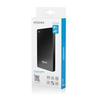 Behuizing voor Harde Schijf Aisens ASE-2542B Zwart 2,5" - thumbnail