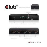 club3D CSv-1370 4 poorten HDMI-switch 4096 x 2160 Pixel - thumbnail