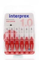 Interprox Mini Conical Rood PHD 1.0 6 Stuks - thumbnail