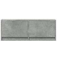 Tv-wandmeubel met LED-verlichting 100x31x35 cm betongrijs - thumbnail