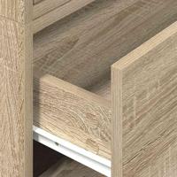 Kasten met 2 lades 2 st 60x31x40 cm bewerkt hout sonoma eiken - thumbnail