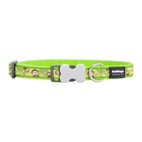 Hondenhalsband Red Dingo STYLE MONKEY LIME GREEN 31-47 cm - thumbnail