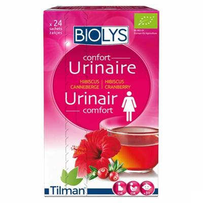 Biolys Thee Urinair Comfort Hibiscus Cranberry 24 Zakjes