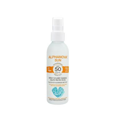 Alphanova Sun Sun bio family spray hypo allergeen SPF50 150 Milliliter