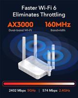 Router CUDY WR3000H Wi-Fi 6, 2,4GHz/5GHz, Multi - thumbnail