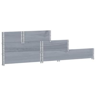 VidaXL Verhoogde plantenbak 3-laags 120x80 cm massief grenenhout grijs VidaXL Verhoogde plantenbak 3-laags 120x80 cm massief grenenhout grijs
