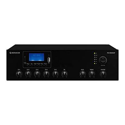 Monacor PA-806DAP PA-versterker 60 W 1-kanaals 1 zone