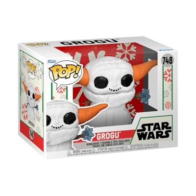 Star Wars the Mandalorian Holiday Funko Pop Vinyl: Grogu Snowman