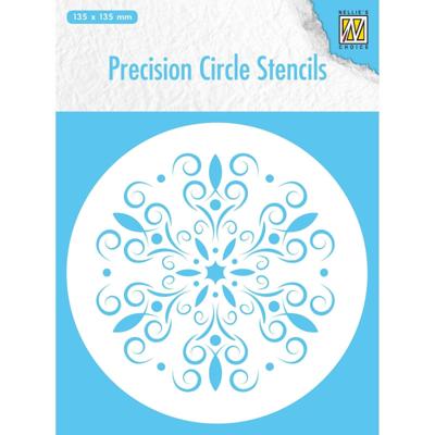 Nellie's Choice • precision circle stencils round flower 12,7x12,7cm