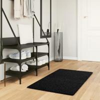 VidaXL Vloerkleed oviedo laagpolig 60x110 cm zwart - thumbnail