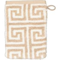 Cawö Cawo Noblesse Elegance Allover print Washandje 16/22 sand - thumbnail