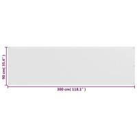 VidaXL Balkonscherm 90x300 cm hdpe wit - thumbnail