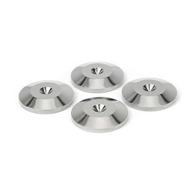 Audio Dynavox - Set van 4 stuks spike ringen, zilver Audio Dynavox - Set van 4 stuks spike ringen, zilver
