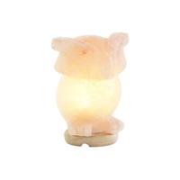 Bureaulamp DKD Home Decor Roze Zout Acacia 15 W 220 V 14 x 14 x 18 cm - thumbnail