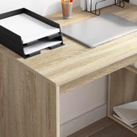 Bureau met plank Sonoma eiken 108 x 55 x 103.5 cm Bewerkt hout - thumbnail