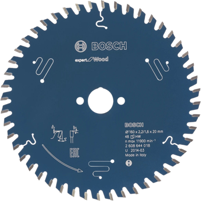 Bosch Professional Cirkelzaagblad voor Hout | Expert for Wood | Ø 165mm Asgat 20mm 48T - 2608644024 - thumbnail