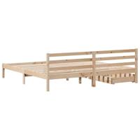 Bedframe zonder matras massief grenenhout 200x200 cm - thumbnail
