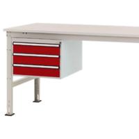 Manuflex ZB4616.3003 Behuizing onderbouw mobiel, gebruiksh. 300 mm met 3 lades. Voor tafel diepte 1000 mm - thumbnail