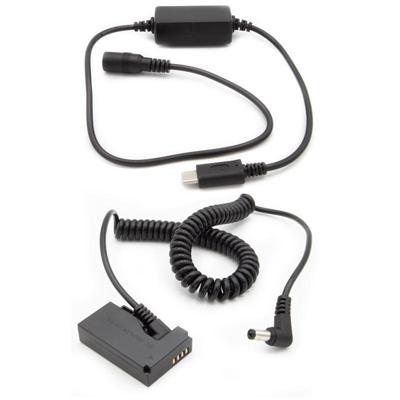 Dummy accu USB-C adapterset DR-E15 voor Canon EOS 100D