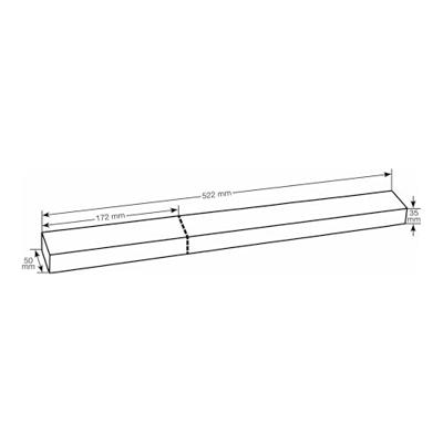 Hazet 163-172X50 163-172X50 Plukschuiminlegstuk (l x b x h) 172 x 50 x 35 mm