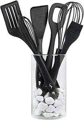 Lurch - Smart Tool - Siliconen lepel met gat 28cm zwart - thumbnail