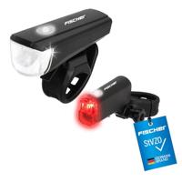 FISCHER FAHRRAD Fietsverlichtingsset LED werkt op batterijen Zwart - thumbnail