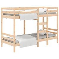Stapelbedframe zonder matras massief grenenhout 90x190 cm - thumbnail
