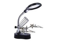 Benson Derde Handje - met LED Vergrootglas - Soldeerbout Houder - thumbnail